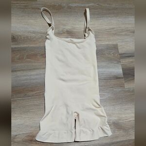 Skims Seamless Square Neckline Cream Shapewear Size XL